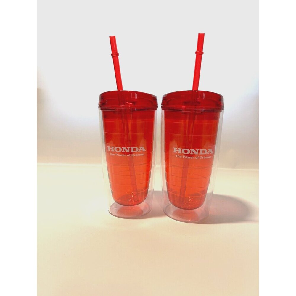 Set of 2 Insulated Tumblers 16 oz.  BPA Free. Honda Branded